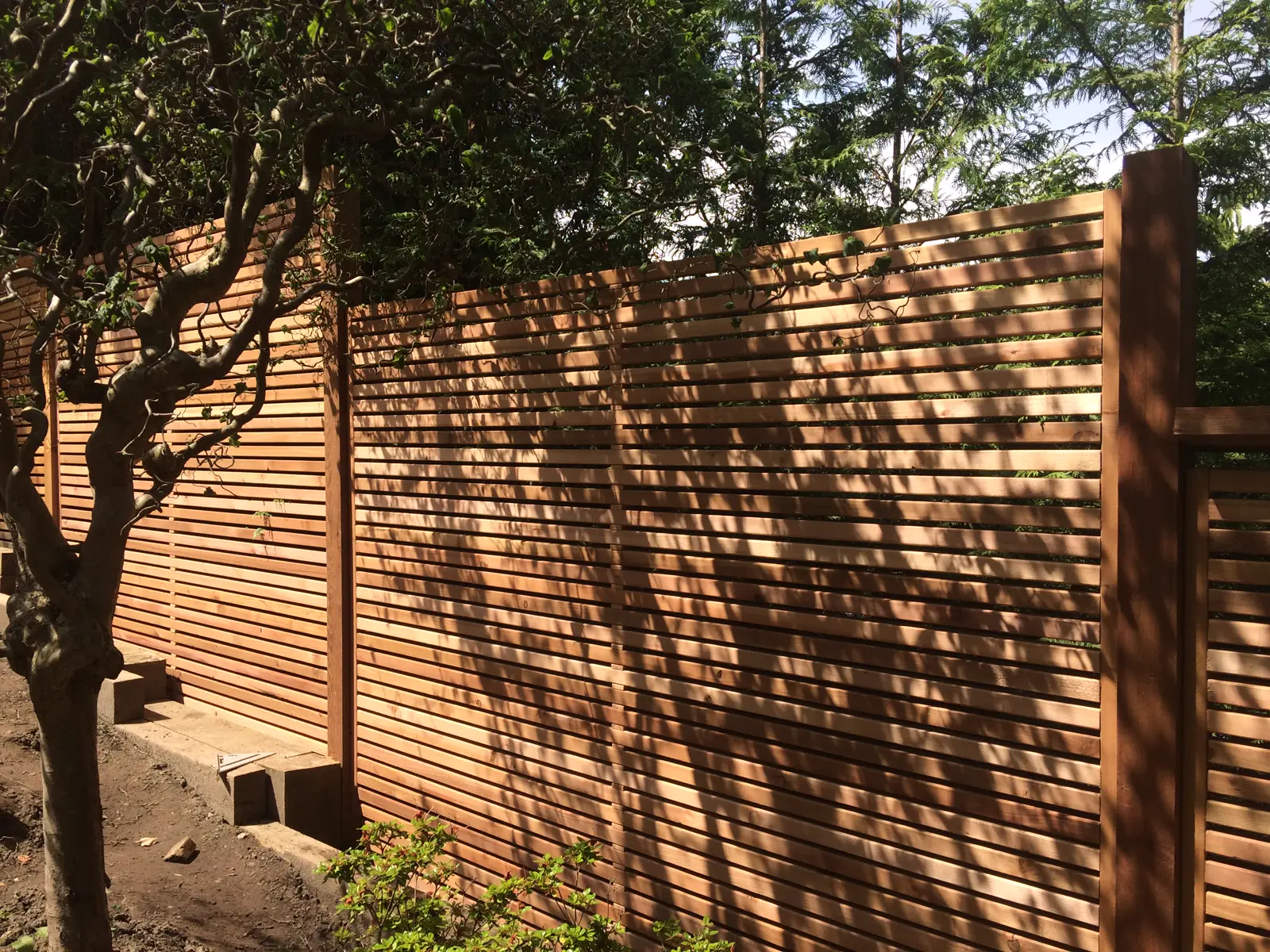 Custom fencing built by LK Contracting