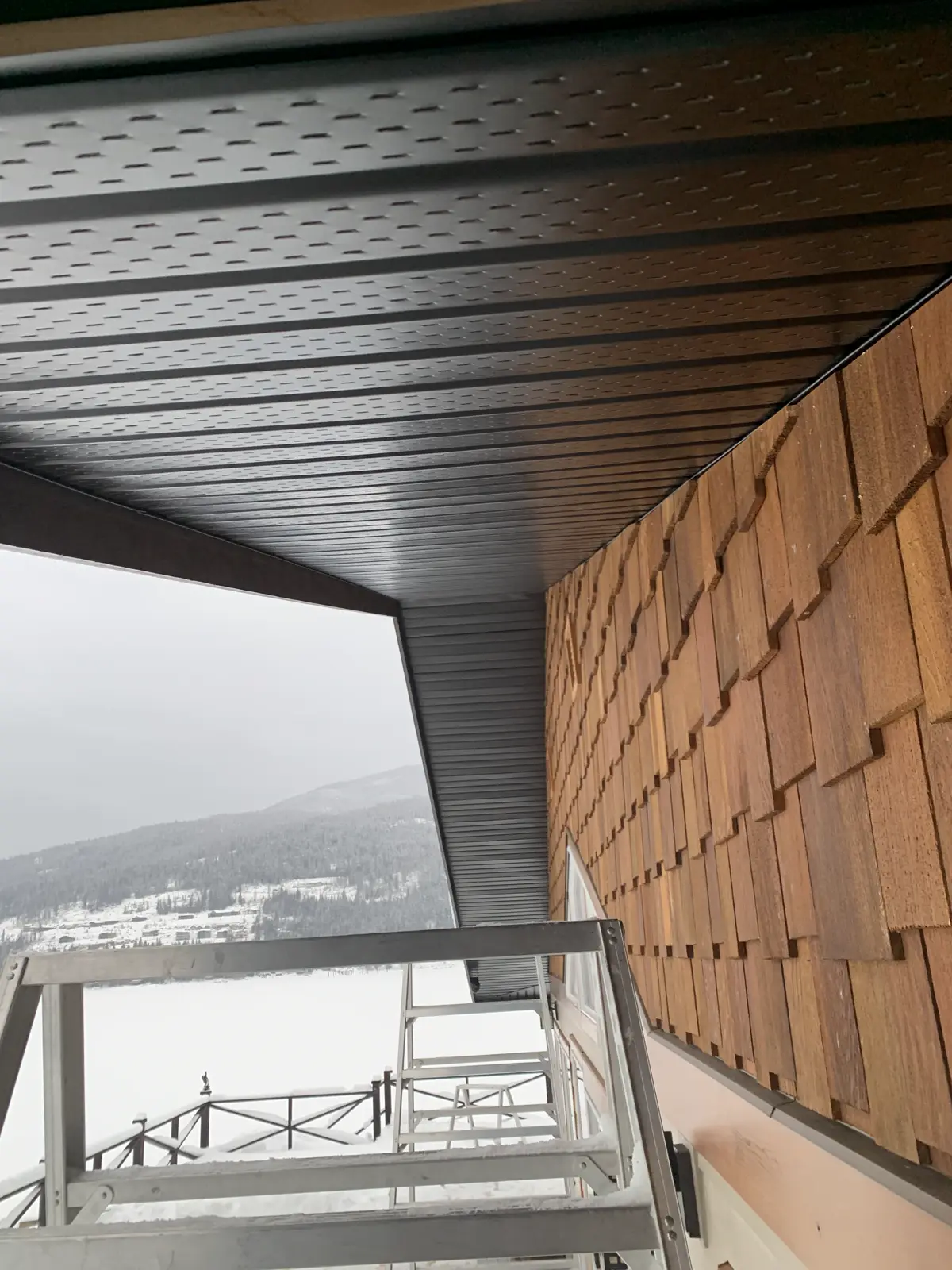 Soffit and roof-line detailing tied into the roof
